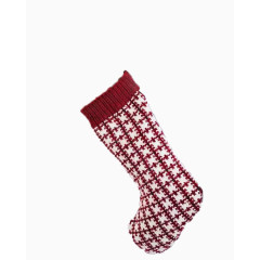 圣诞袜子红色毛织