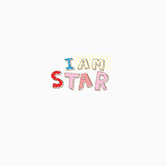 IAM STAR 艺术字