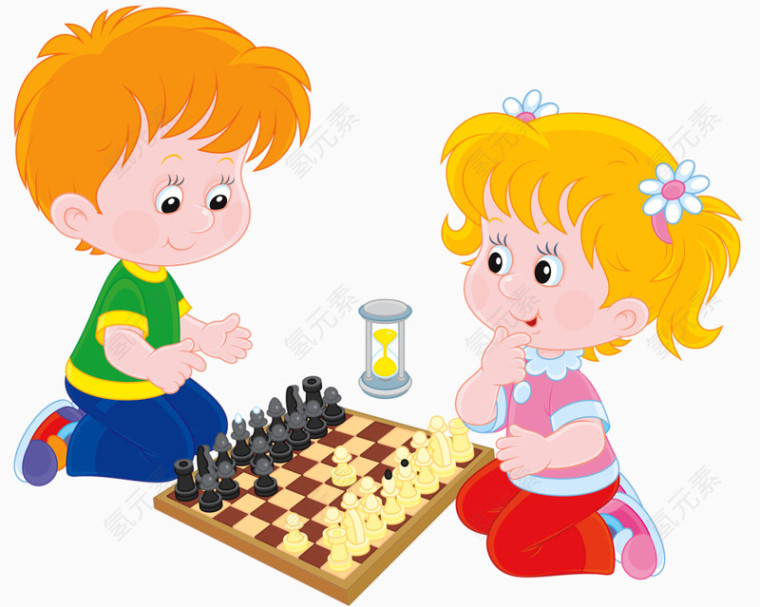 小孩下象棋