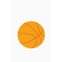 矢量黄色立体篮球