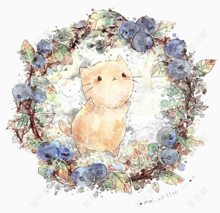 插画猫