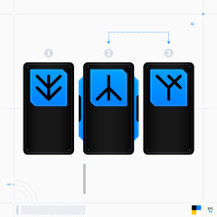 矢量步骤连图