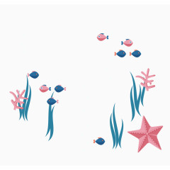 矢量海底珊瑚素材