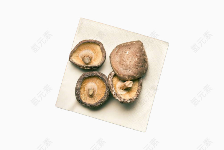 晒干的香菇