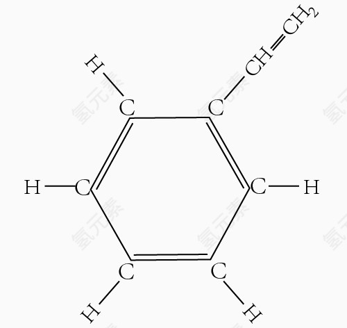 笨乙烯的分子结构式