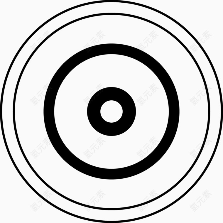 黑色圆圈虚线圆元素