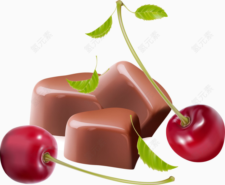 香甜美味的樱桃巧克力