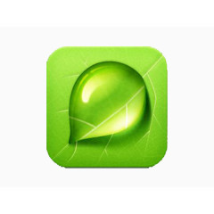 绿色水滴icon图标