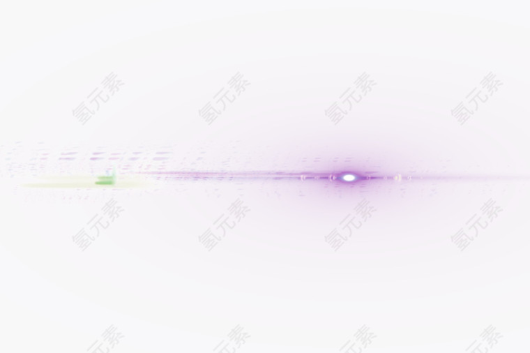 紫色星光光线效果元素