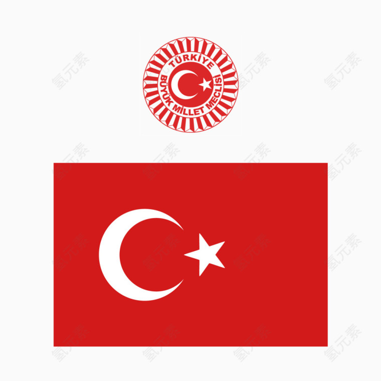 矢量土耳其国徽