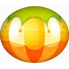 圆球南瓜装饰橘色