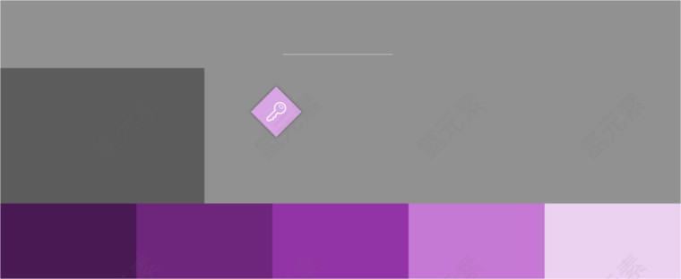 紫色折线流程图