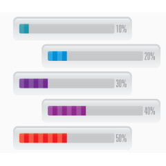 创意进度条矢量元素
