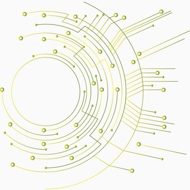 矢量圆形电路芯片素材免费下载下载