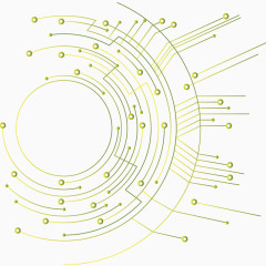 矢量圆形电路芯片素材免费下载