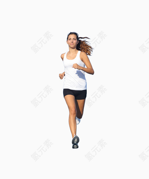 慢跑的外国女人