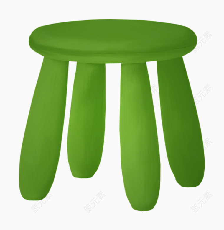 绿色漂亮凳子