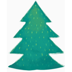 h5素材水彩圣诞树