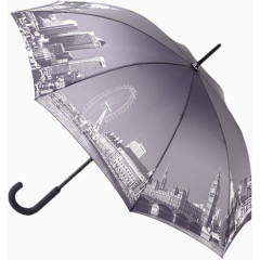 银色的雨伞