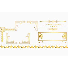 金色边框装饰