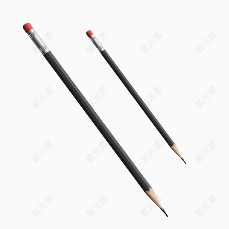 黑色铅笔画笔木质