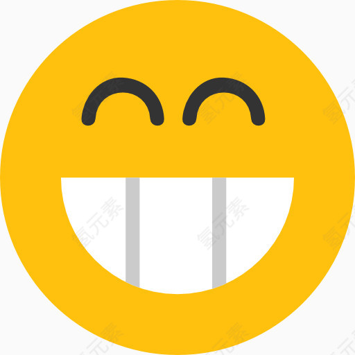 黄色表情icon快乐
