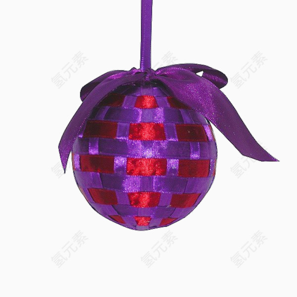 紫色装饰球