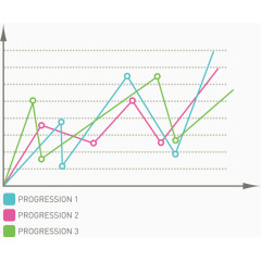 数据折线图素材