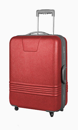 一个红色的行李箱旅行箱