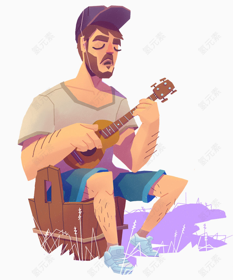 弹吉他的男人