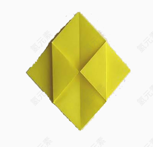 黄色纸折