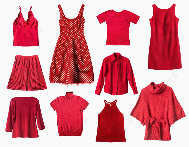 红色系列衣服