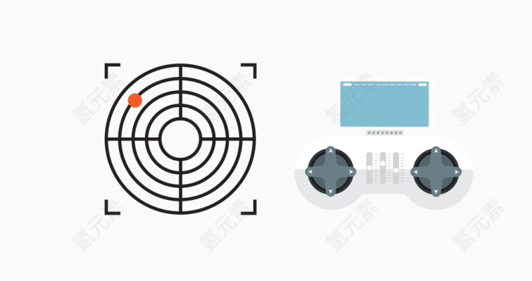 矢量操控器位置显示素材