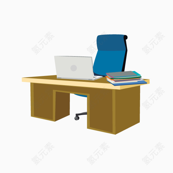 办公桌与办公文件