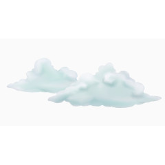矢量白色抽象云朵装饰