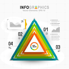 矢量PPT信息图表统计数据素材