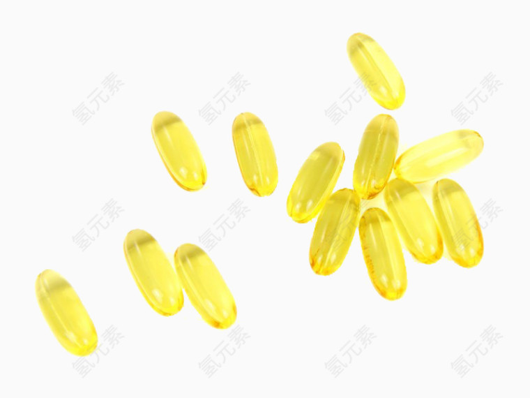 黄色的鱼肝油