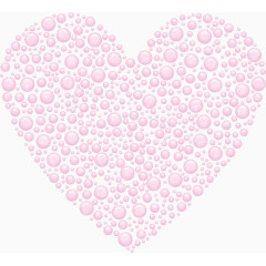 粉色小球爱心