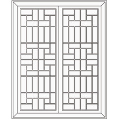 传统古典中式窗