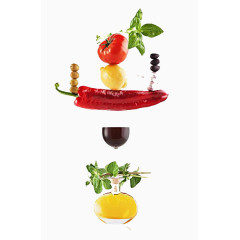 水果蔬菜橄榄油葡萄酒平衡性
