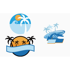 海边logo素材