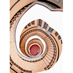 抽象古典室内旋转步梯