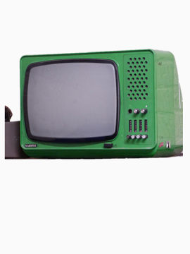 复古绿色电视机