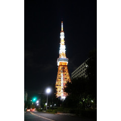 夜晚的东京铁塔