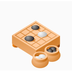 h5素材矢量五子棋