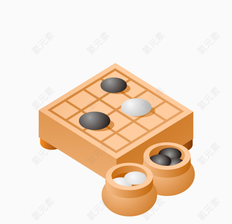 h5素材矢量五子棋