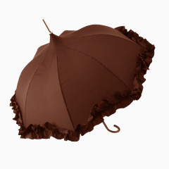咖啡色洋伞实物素材