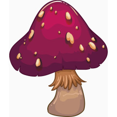 红色蘑菇装饰
