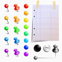 各种颜色图钉