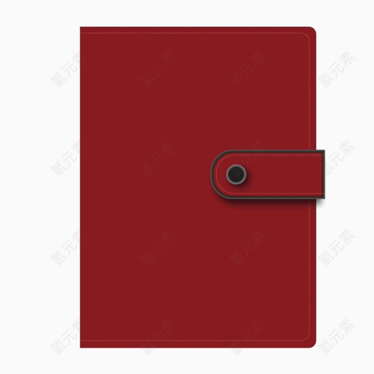 矢量红色质感商务笔记本
